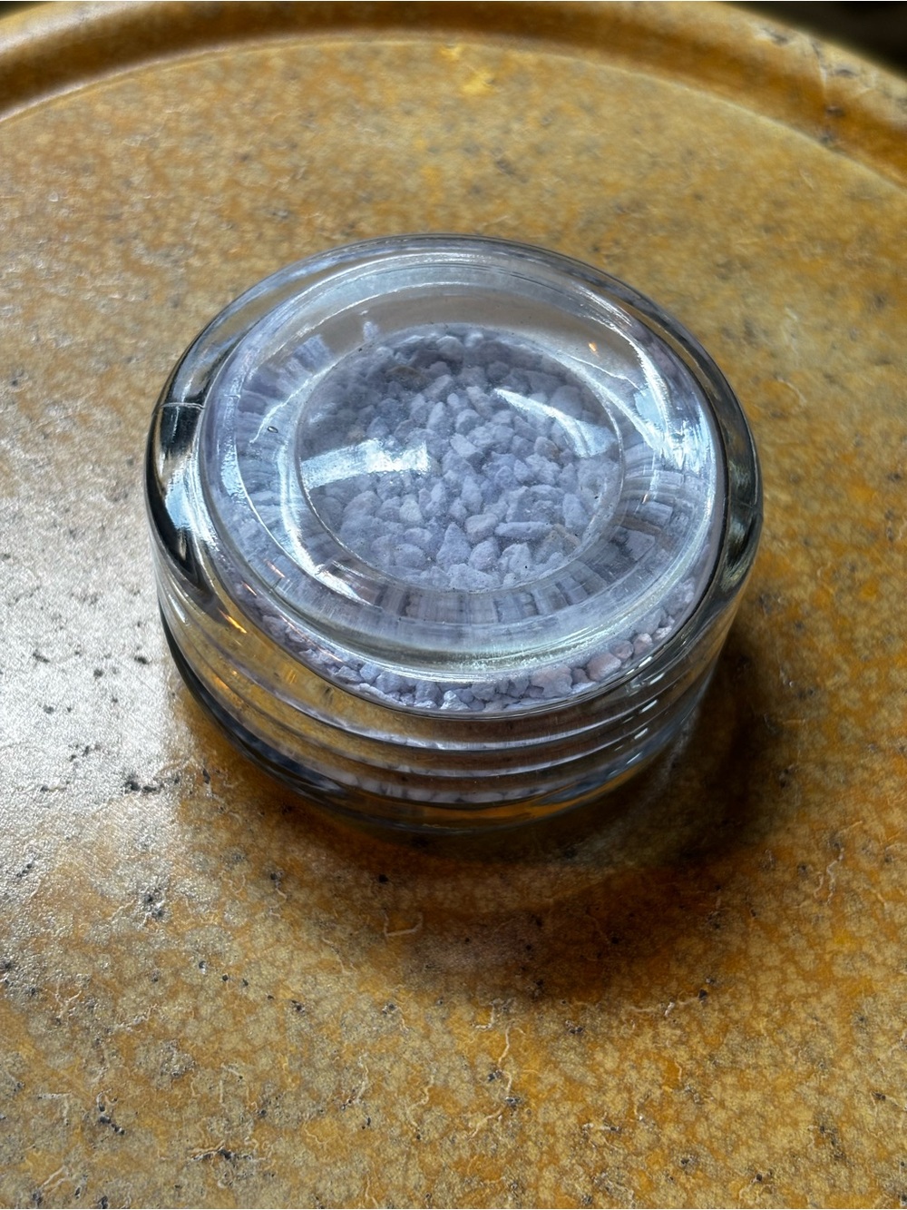 Vintage Blue Magic Krispy Can Yellow Metal Canister - Cracker and Popcorn Flower - Picture 5 of 6